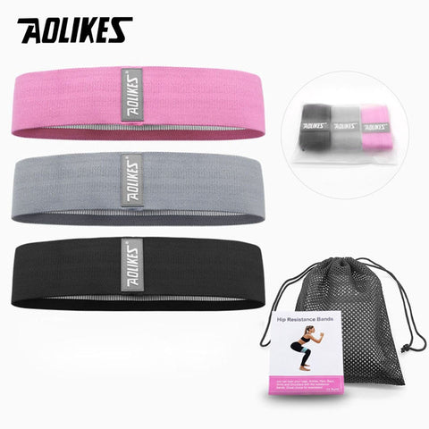 AOLIKES Fitness Rubber Band Elastic Yoga Resistance Bands